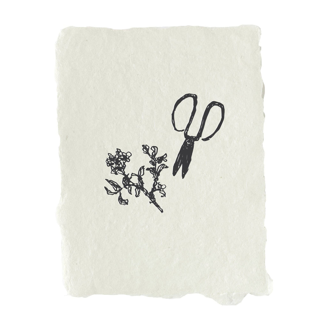 Garden shears note card