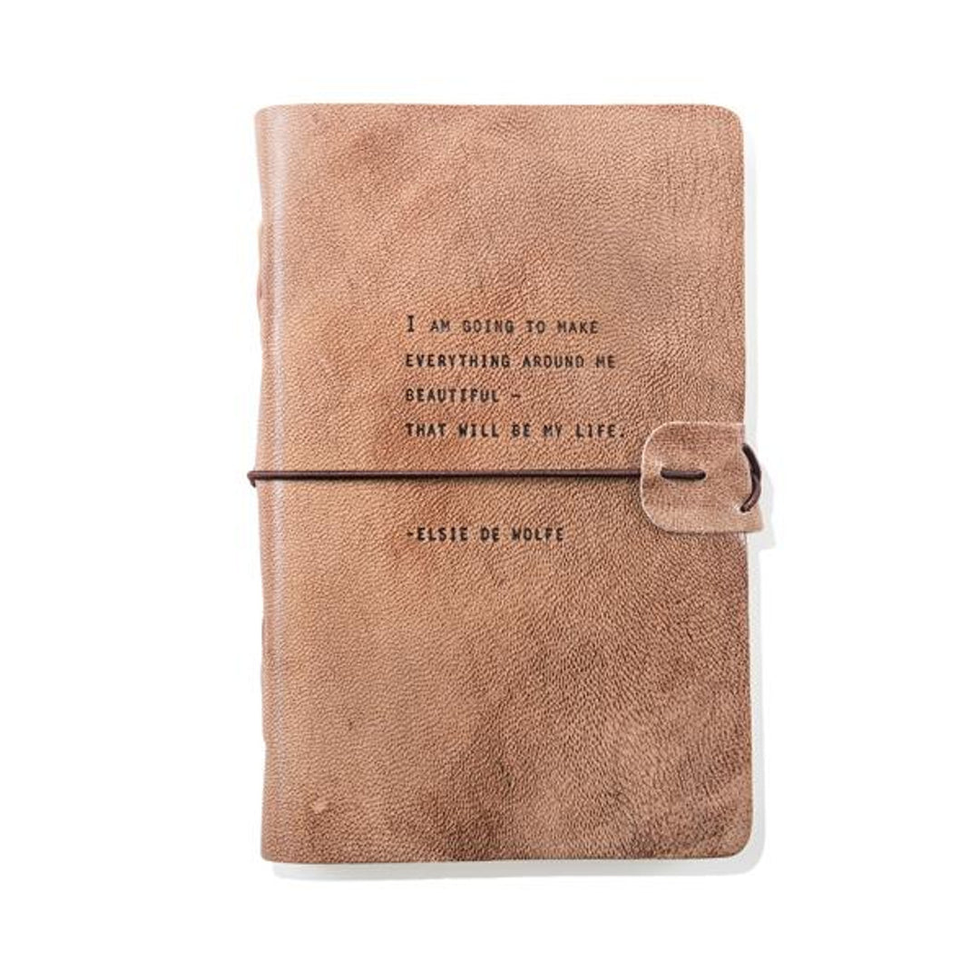 Artisan Leather Journal- Pink