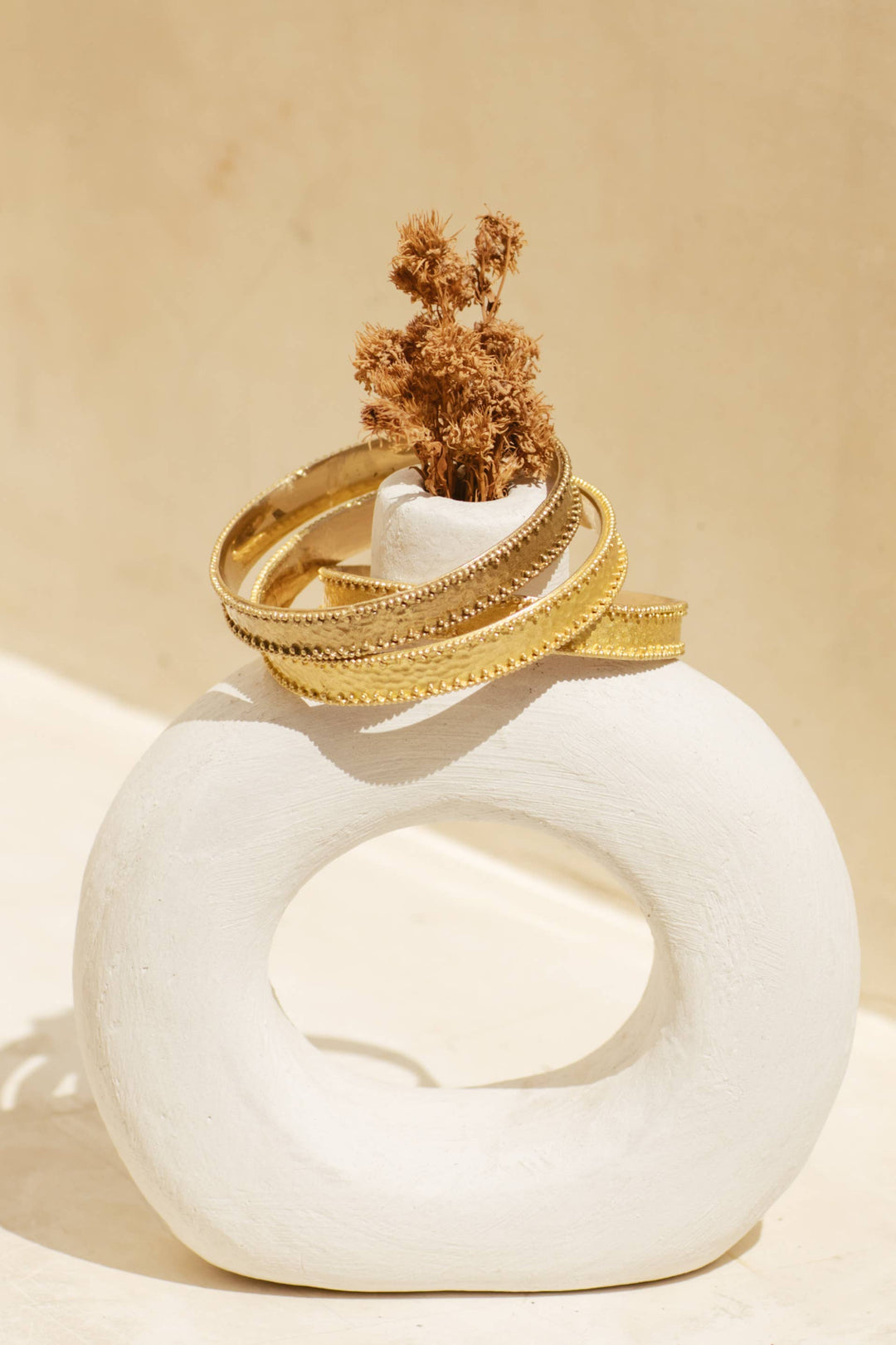 Italian bangle set - Brass