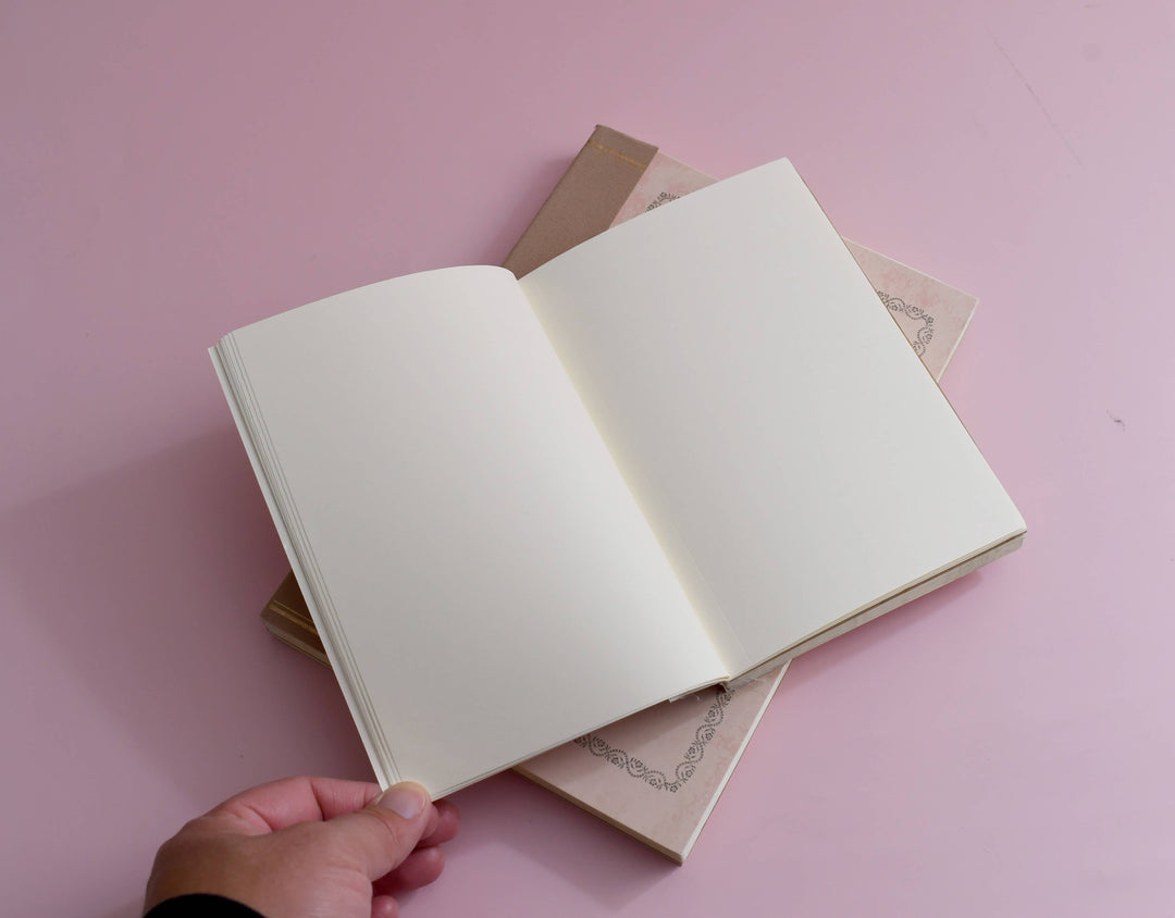 B5 Rough NoteBook: Floral | Vintage Style Journal 7"x10"