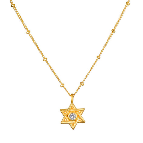 16" Star of David necklace + 3 ext. chain