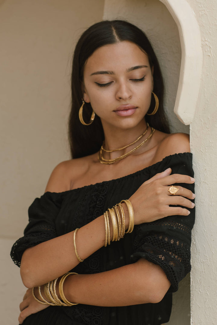 Indra Hoops - Brass