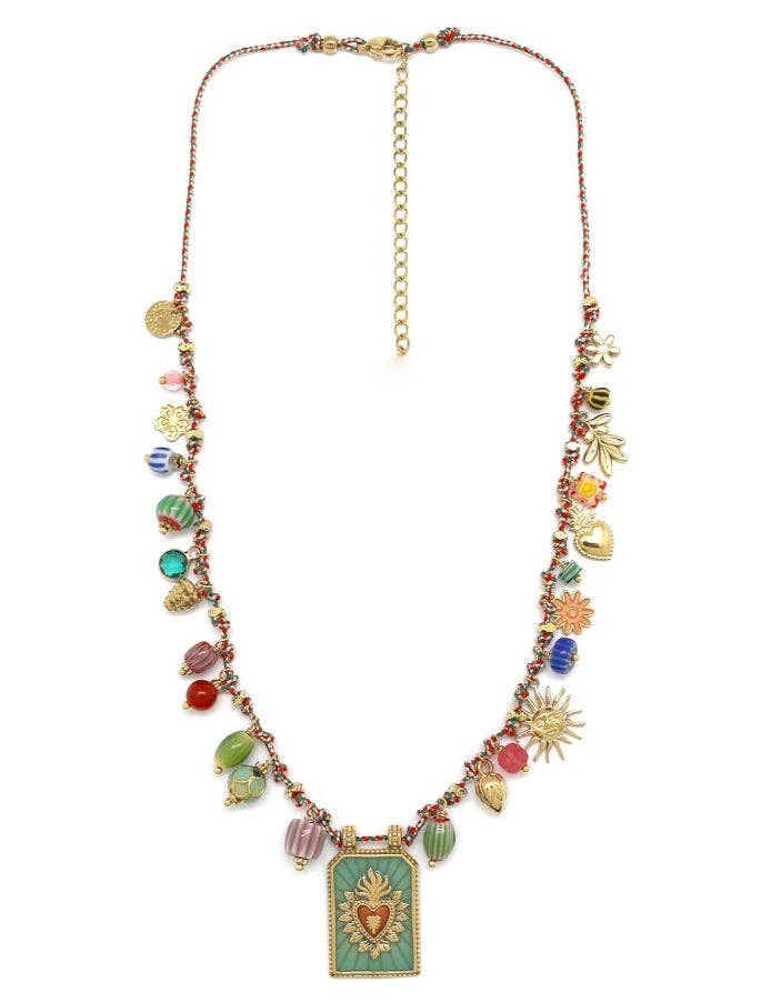 Sacred Heart Charm necklace