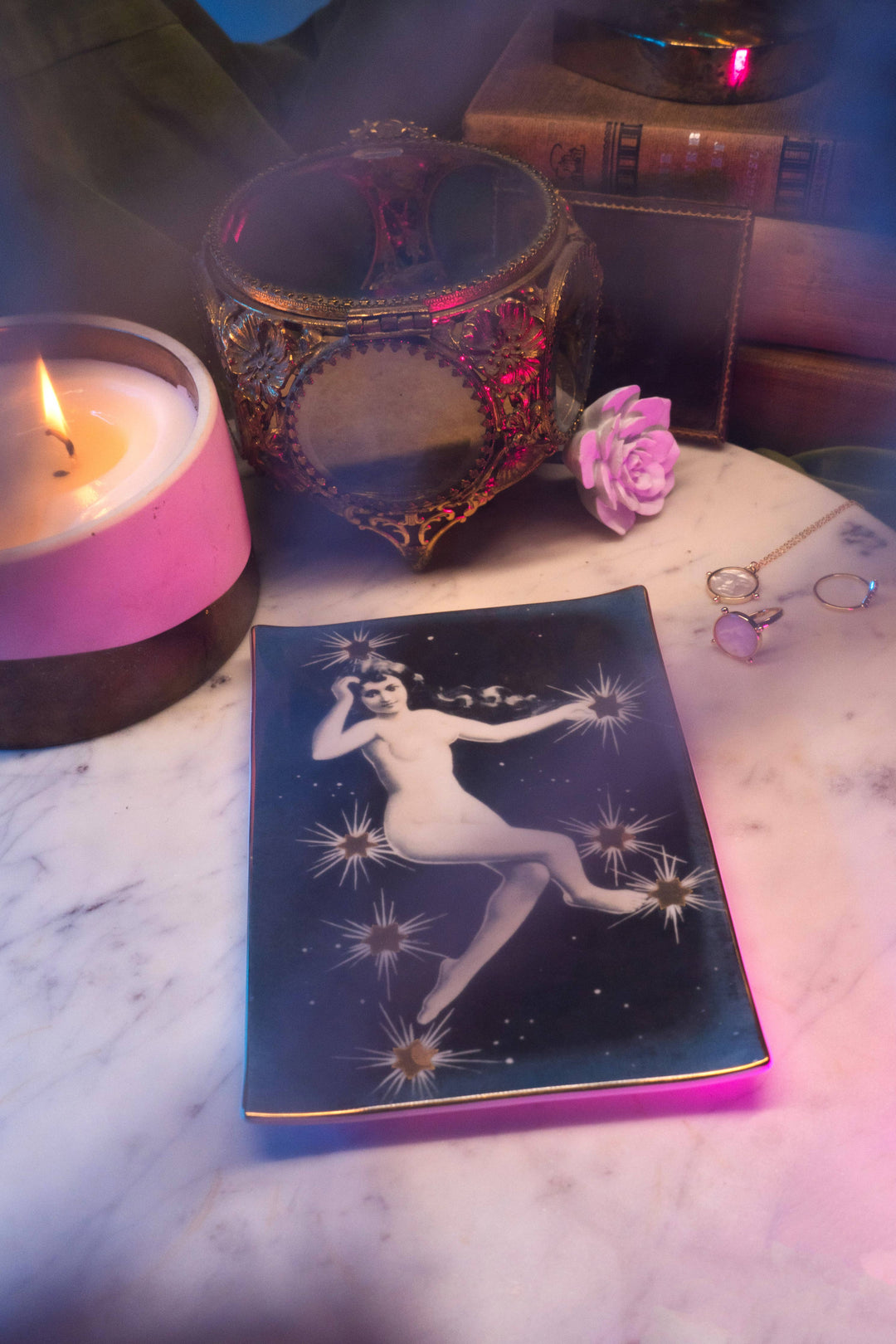 Star Lady Constellation Ceramic Tray