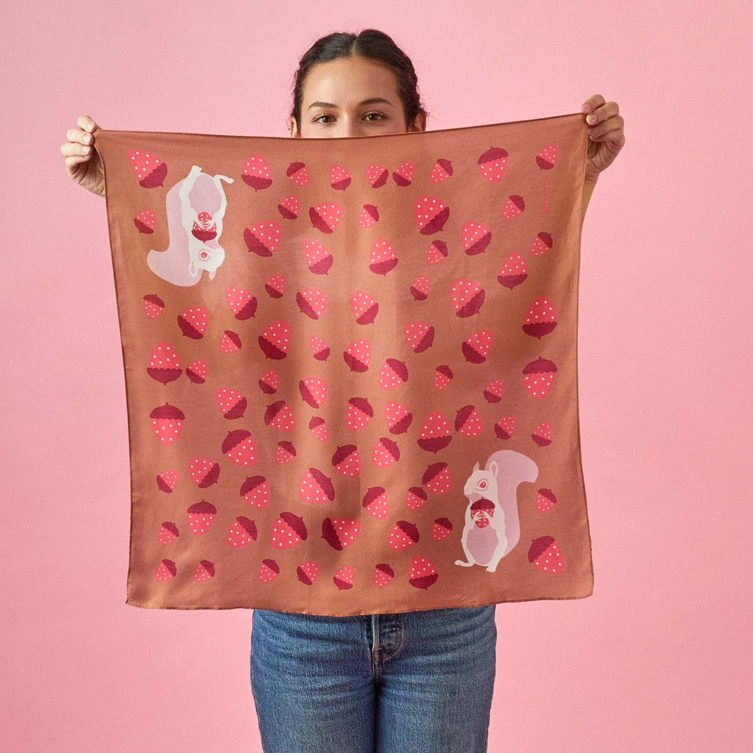ALBINO SQUIRREL -  Cotton Silk Bandana