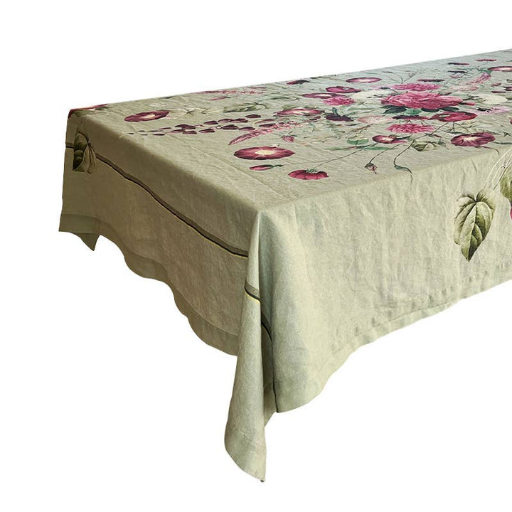 Blossom Garden  European Linen Tablecloth