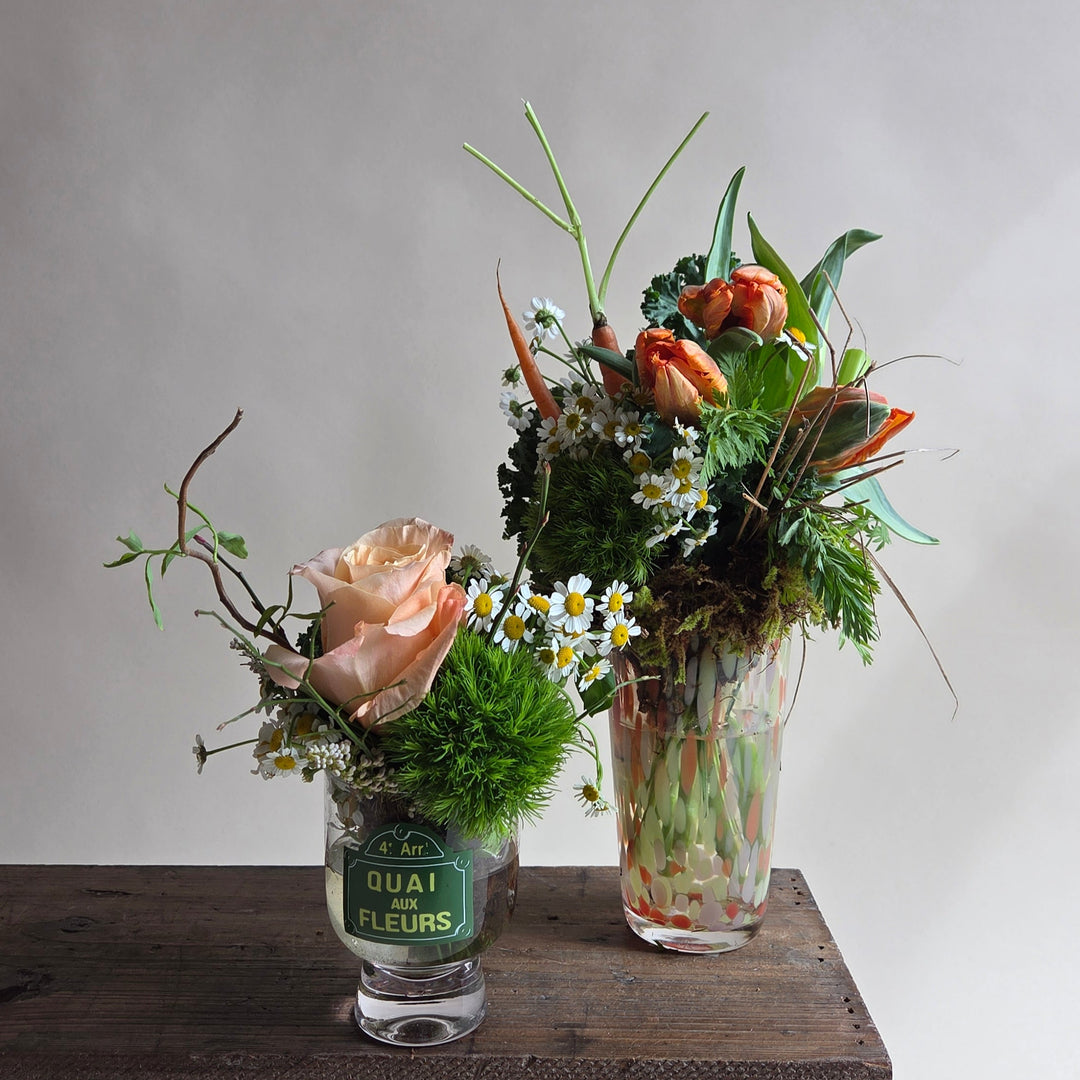 Petite French Glass Arrangements
