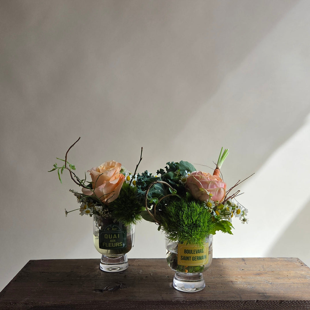 Petite French Glass Arrangements