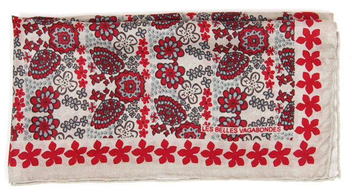 Silk Scarf - Mini Caribbean Red