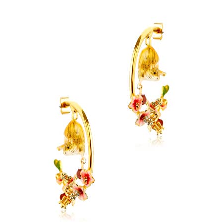 Conker Mouse Hoop Earrings