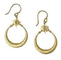 Moonstone Hoops