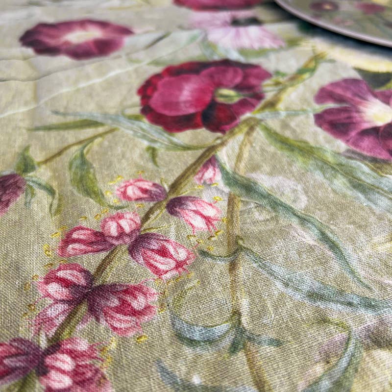 Blossom Garden European Linen Tablecloth