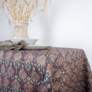 Linen Block Print Tablecloth