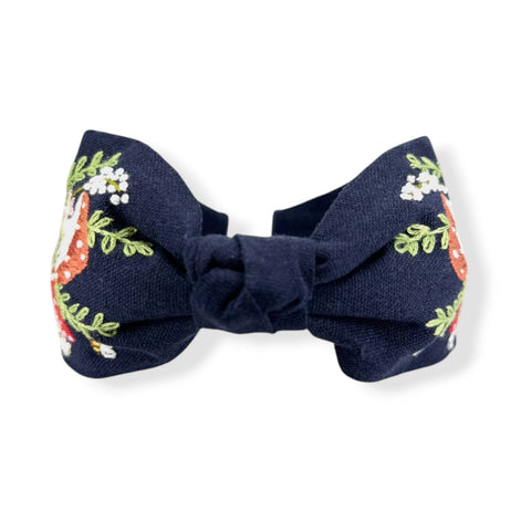 Midnight Forest Hand Embroidered Headband