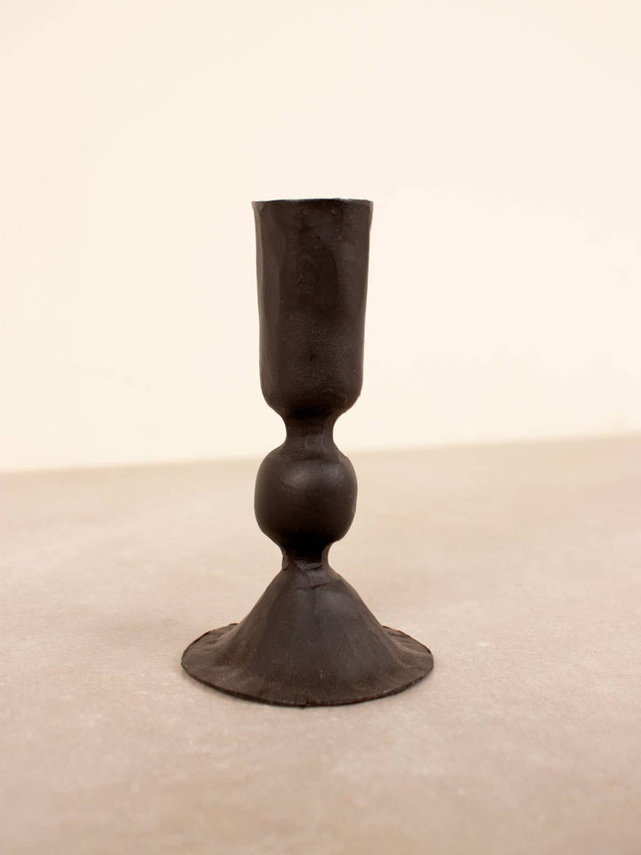 Medium Black Candle Holder, Austen