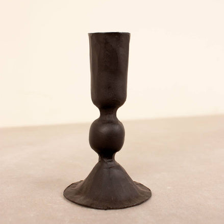 Medium Black Candle Holder, Austen