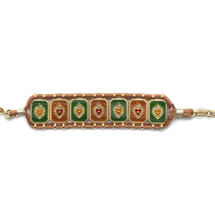 Seven Sacred Heart Bracelet -