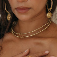 Kavani hoops - brass 