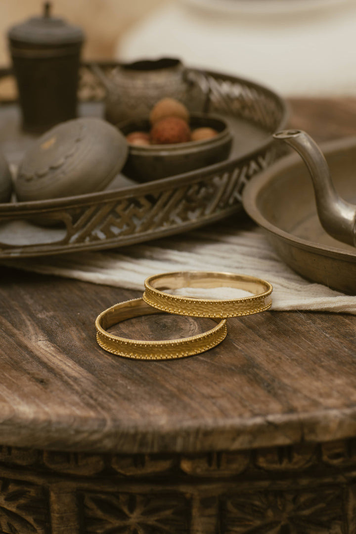 Italian bangle set - Brass