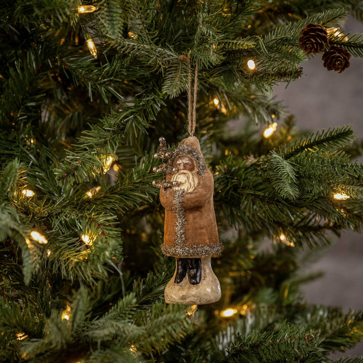 FAWN VELVET BELSNICKLE ORNAMENT