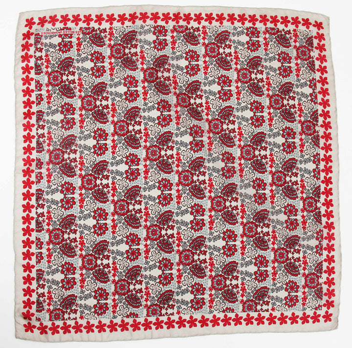 Silk Scarf - Mini Caribbean Red