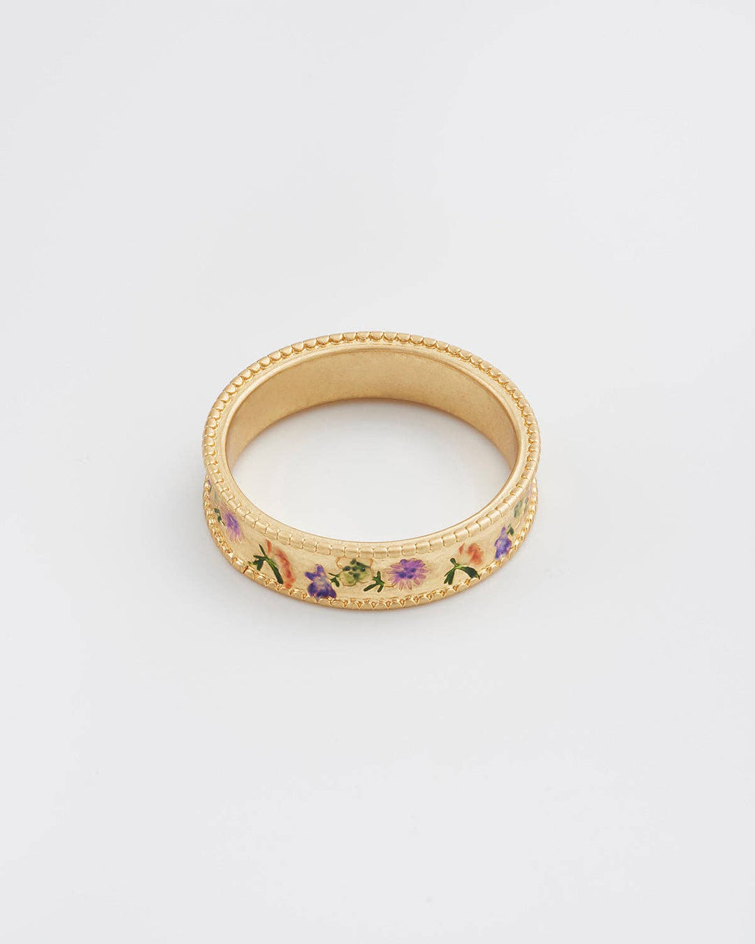 Folksy Floral Gold Ring