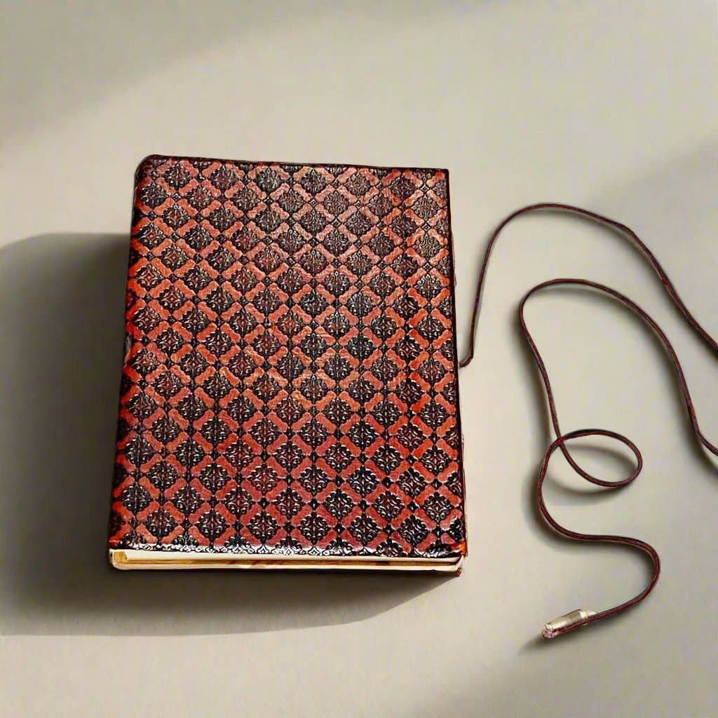 Emily Dickinson Leather Journal - "Out With Lanterns, Looking For Myself"
