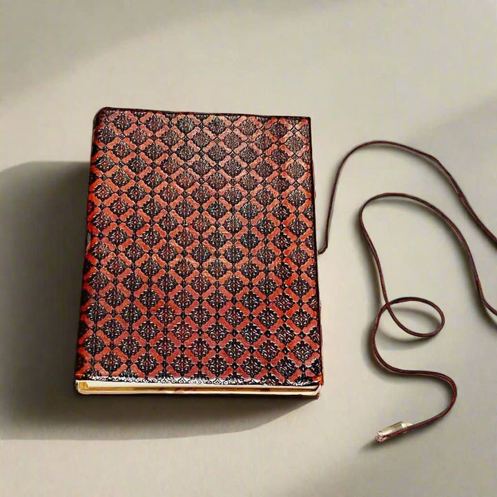Emily Dickinson Leather Journal - "Out With Lanterns, Looking For Myself"