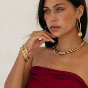 Kavani hoops - brass 