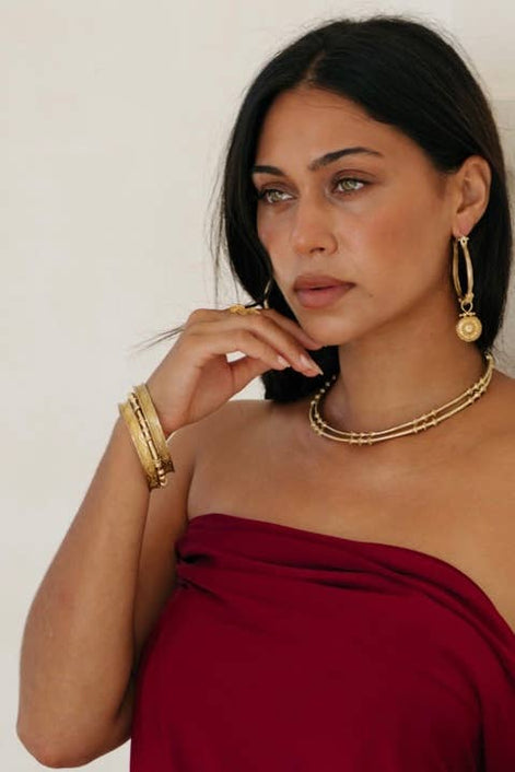 Kavani hoops - brass 