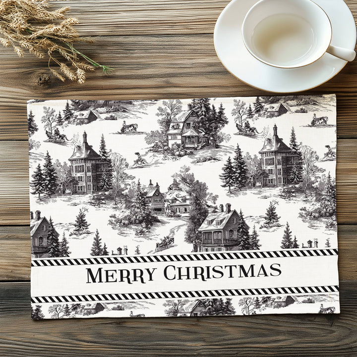 Placemat Toile de jouy Country Christmas