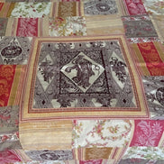 French Vintage Patchwork Throw (or Tablecloth)