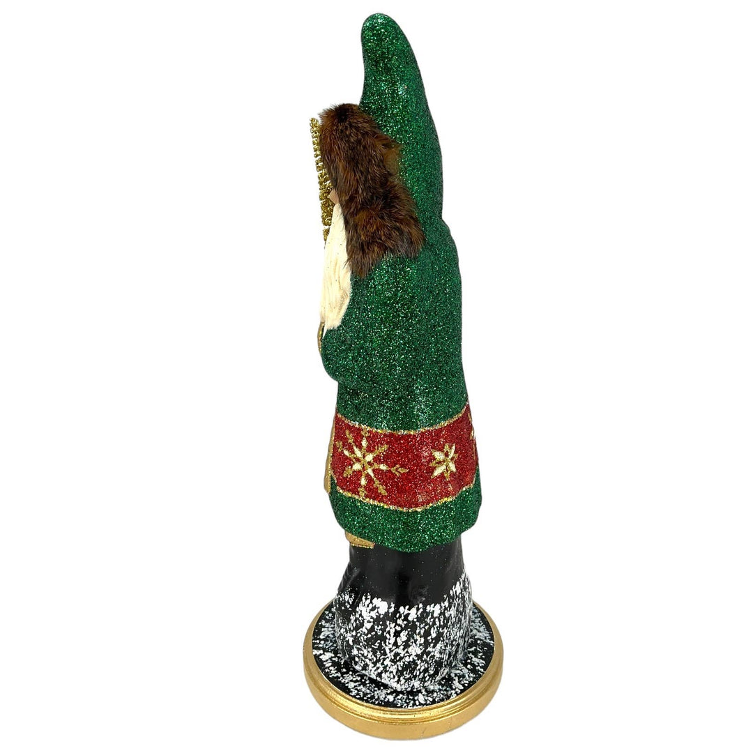 Ino Schaller - Forest Green Santa Large German Paper Mache
