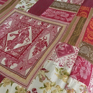 French Vintage Patchwork Throw (or Tablecloth)