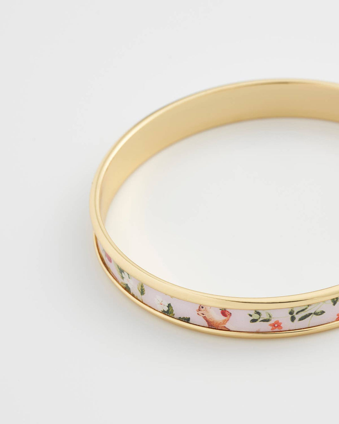 Meadow Creatures Printed Bangle - Lilac