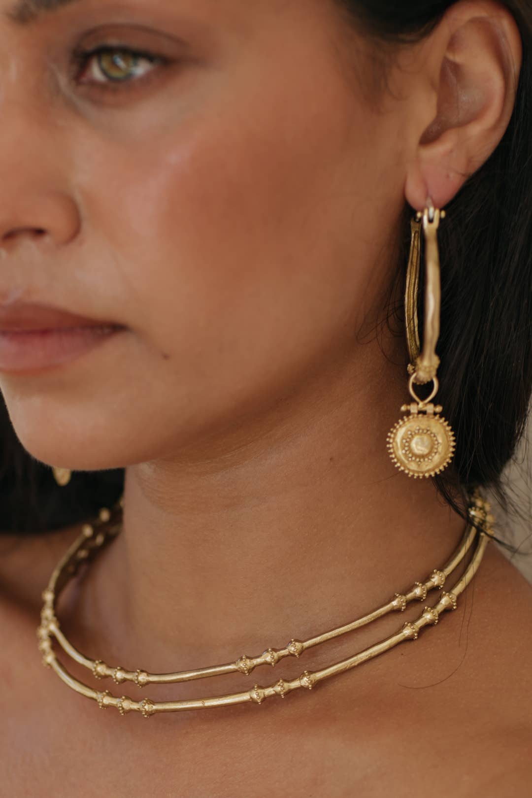 Kavani hoops - brass 