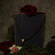 Red Onyx Heart Necklace