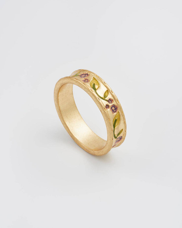 Blackberry Bramble Gold Ring
