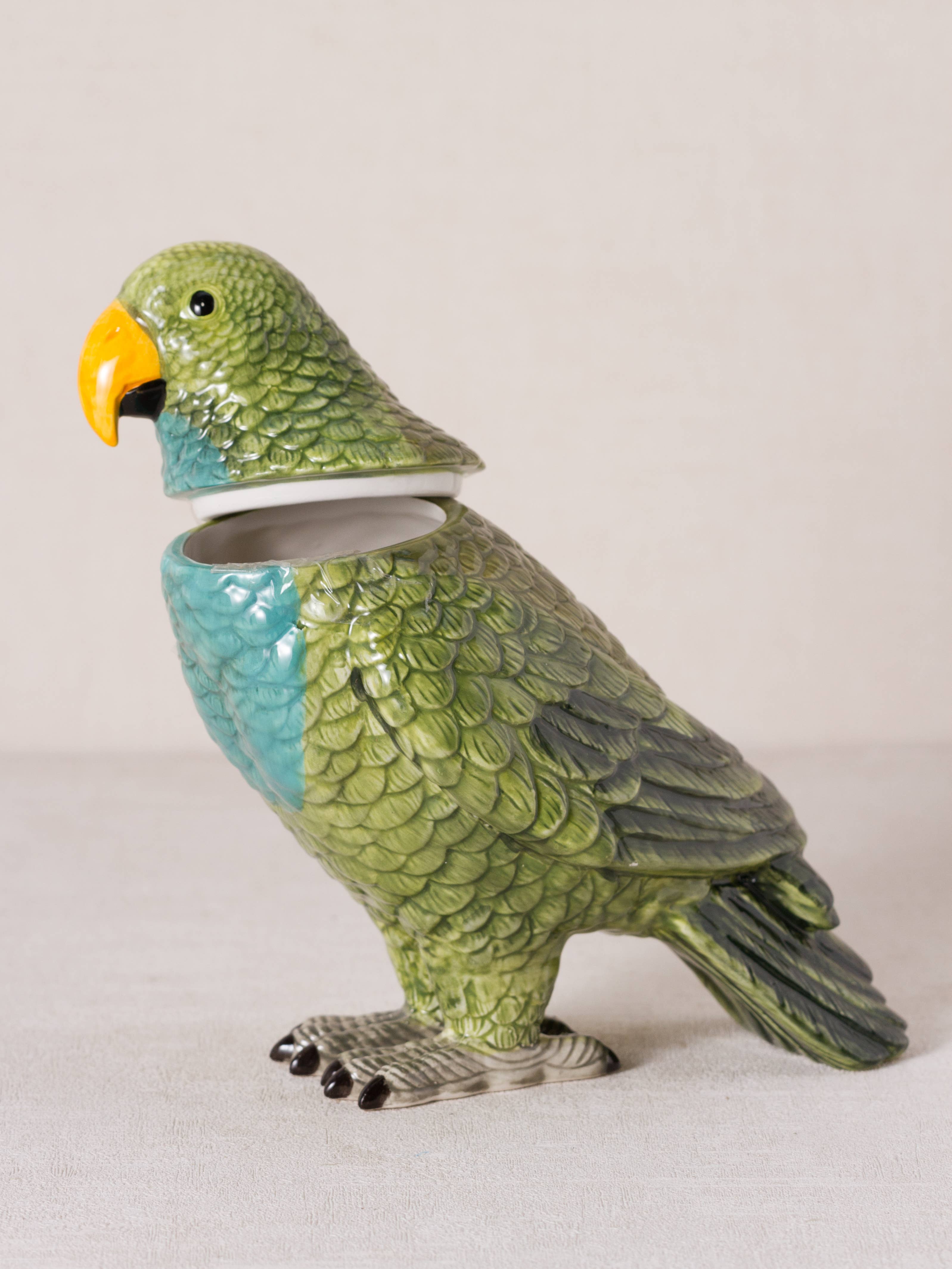 Ceramic Parrot Vase – Zingaro Floral Perfumery