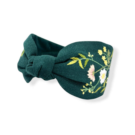 Forest Muse Hand Embroidered Headband