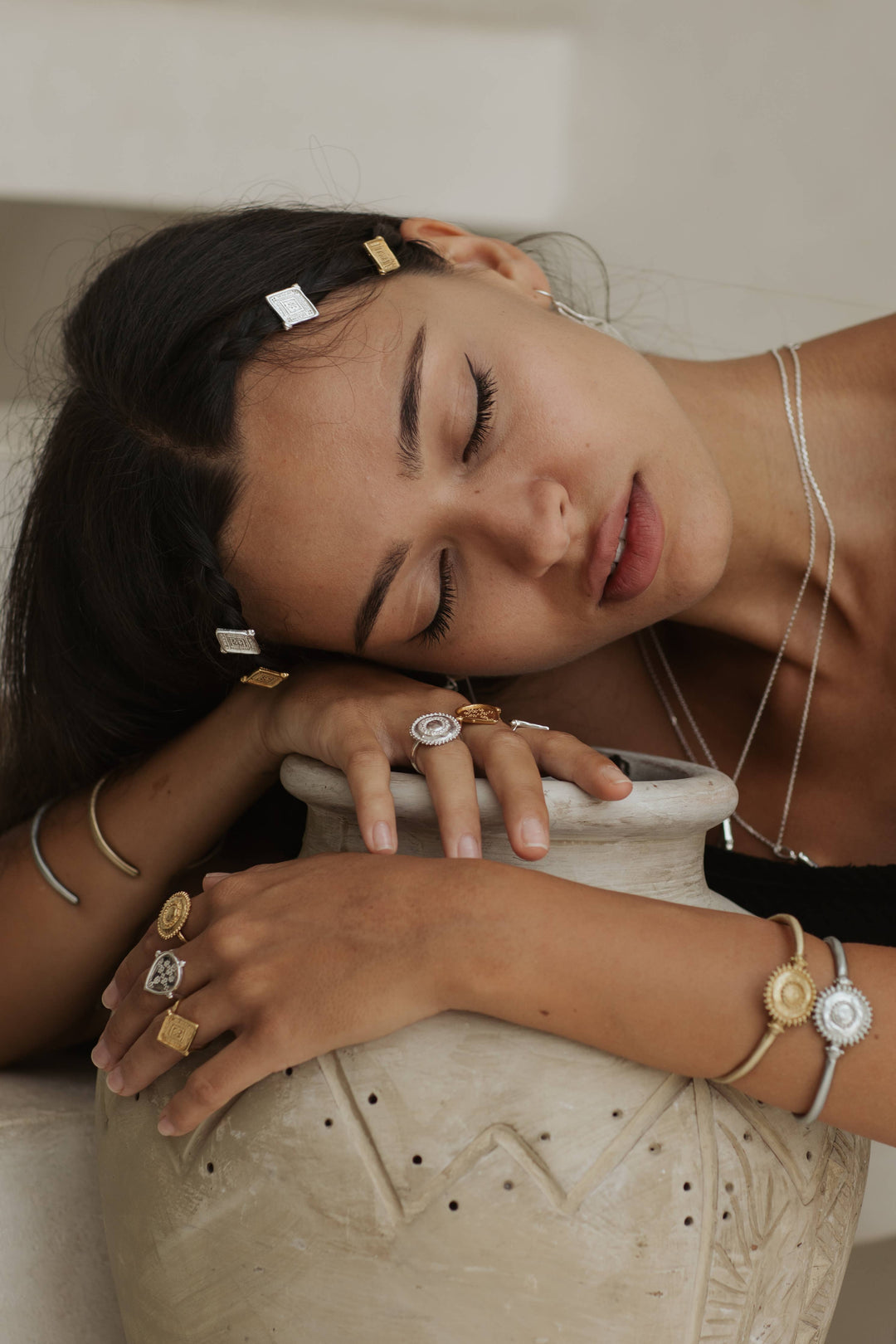 Kaavya Cuff - Brass