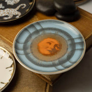Cosmic Rising Round Ceramic DIsh