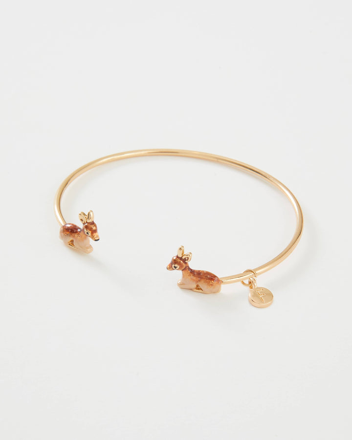 Enamel Fawn Bangle