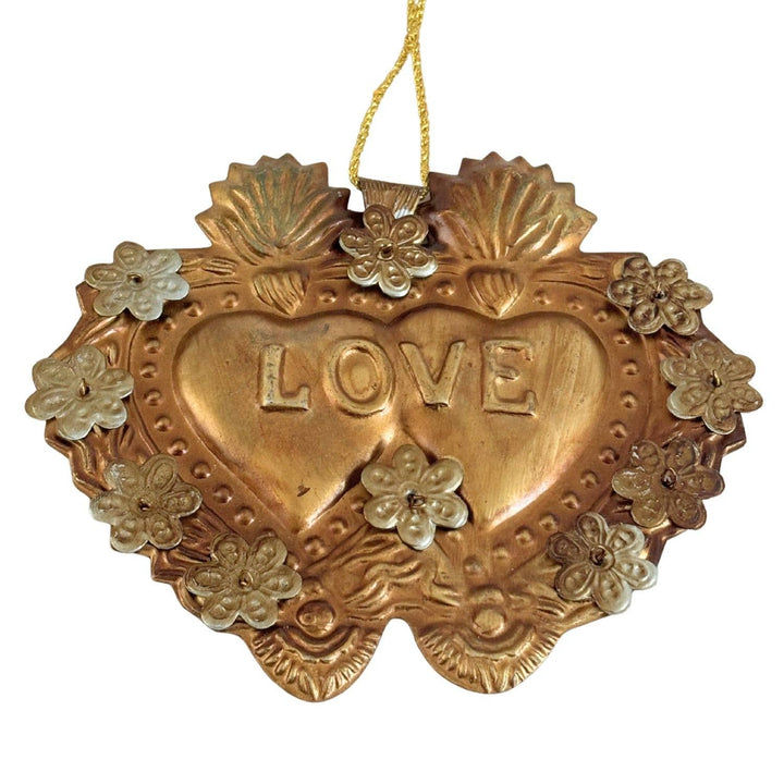 Antique Gold Love Milagro Heart Wall Décor