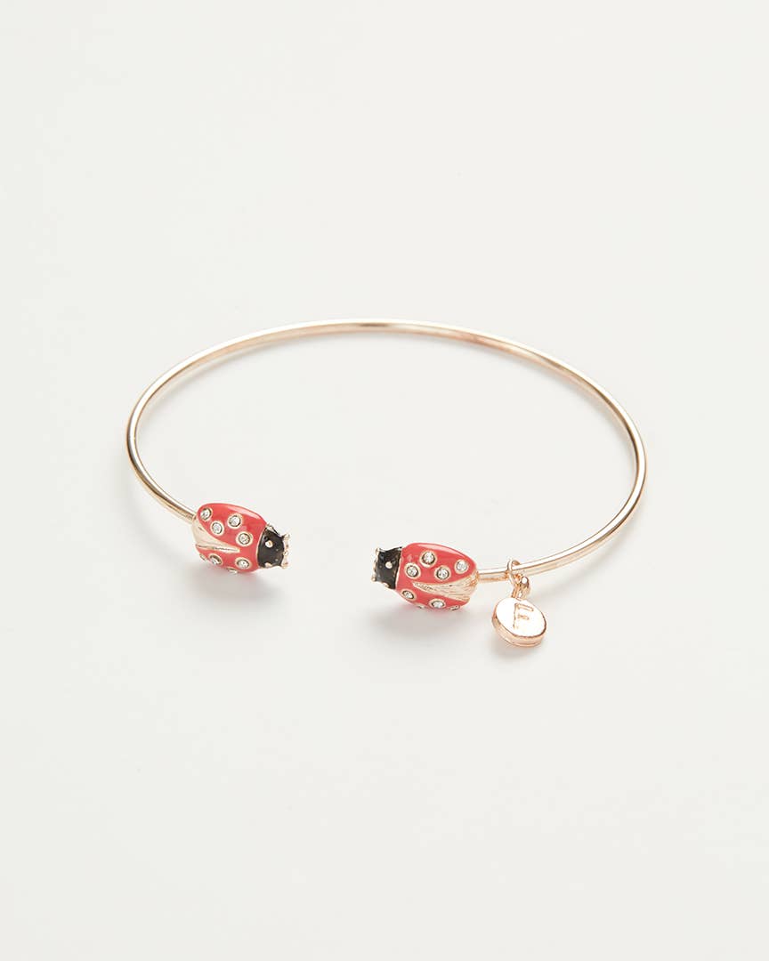 Enamel Ladybird Bangle