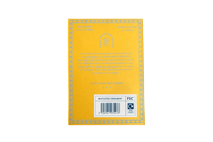 Mistletoe Wooden Ornament