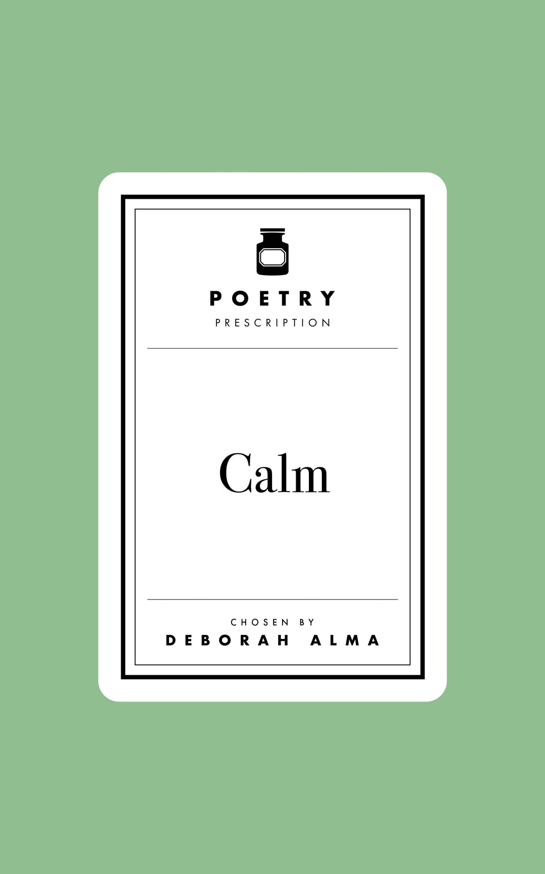 Poetry Prescription: Calm