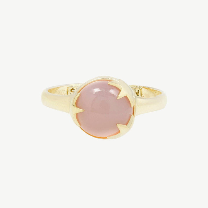 Under The Stars Ring in Pink Chalcedony/Gold