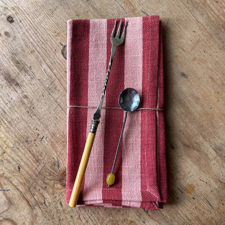 Jaipur Stripe Napkin, Pomegranate