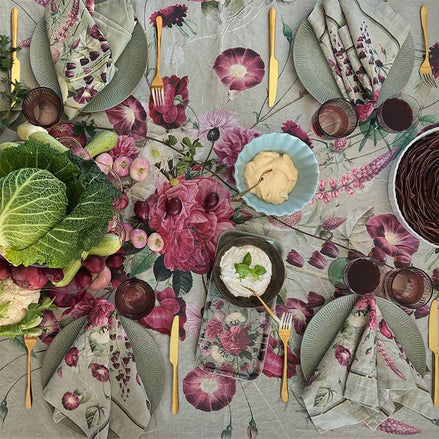 Blossom Garden  European Linen Tablecloth